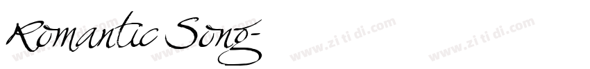 Romantic Song字体转换